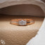 Round Cut Men's Ring with Geometric Open Band and Polished Finish