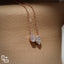 Pear Diamond Duo Pendant Necklace – Rose Gold Diamond Necklace | Modern Two-Stone Pear Diamond Pendant for Women