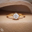 Round Brilliant Solitaire Ring with Sculpted Prong Setting – 1.00 CT Total Diamond Weight