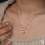 Heart & Pear Diamond Pendant Necklace – Rose Gold Diamond Necklace | Romantic Multi-Stone Diamond Pendant for Women