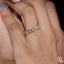 Oval Bezel Set Eternity Band Ring with Continuous Oval Stones