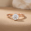 Round Solitaire Engagement Ring with Six-Prong Setting, 1 CT Total Diamond Weight