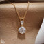 Round Diamond Drop Pendant Necklace with Pear Accent, 0.50 CT Total Diamond Weight