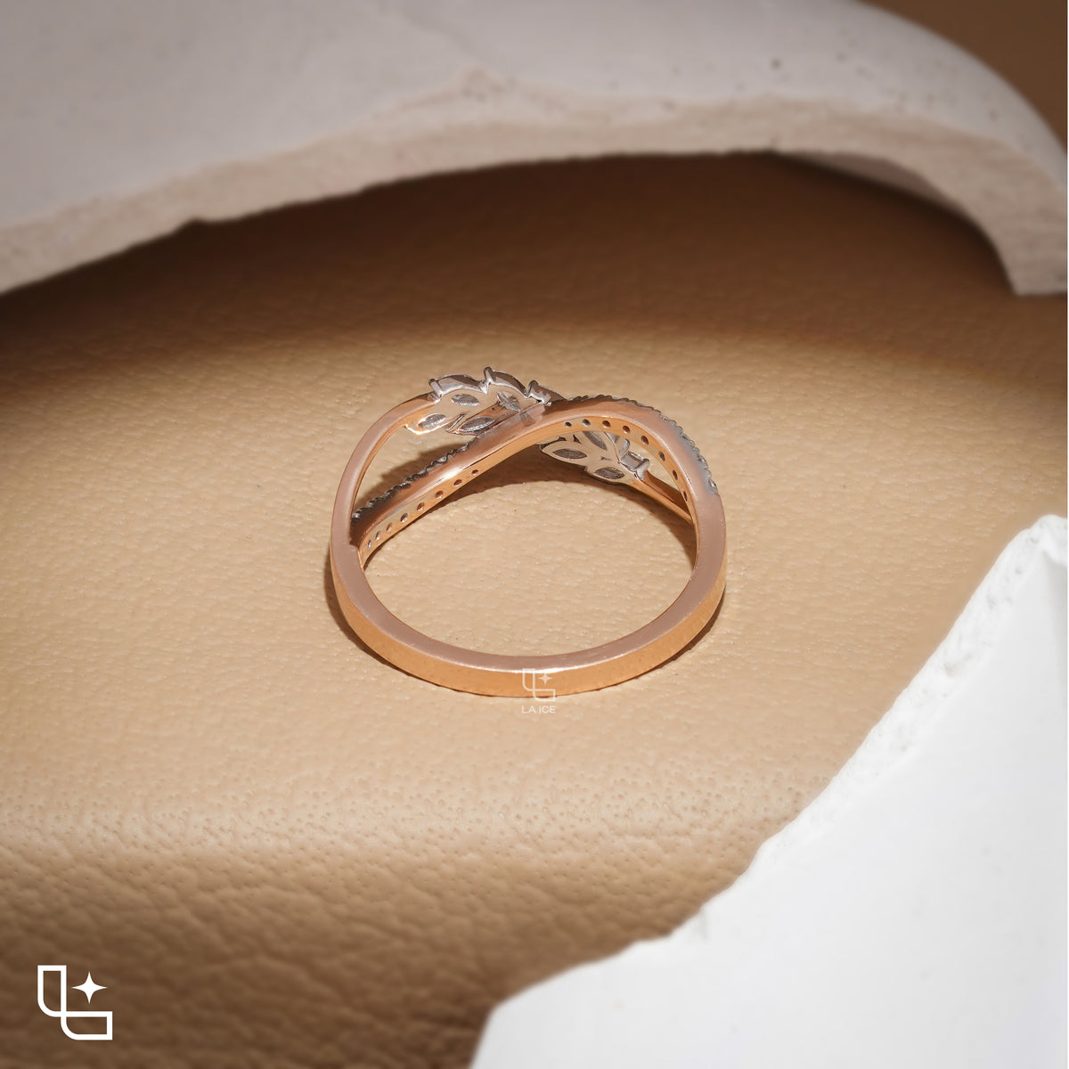 Round Halo Ring with Blue Accent Stones and Pavé Split Shank, 1.25 CT Total Diamond Weight