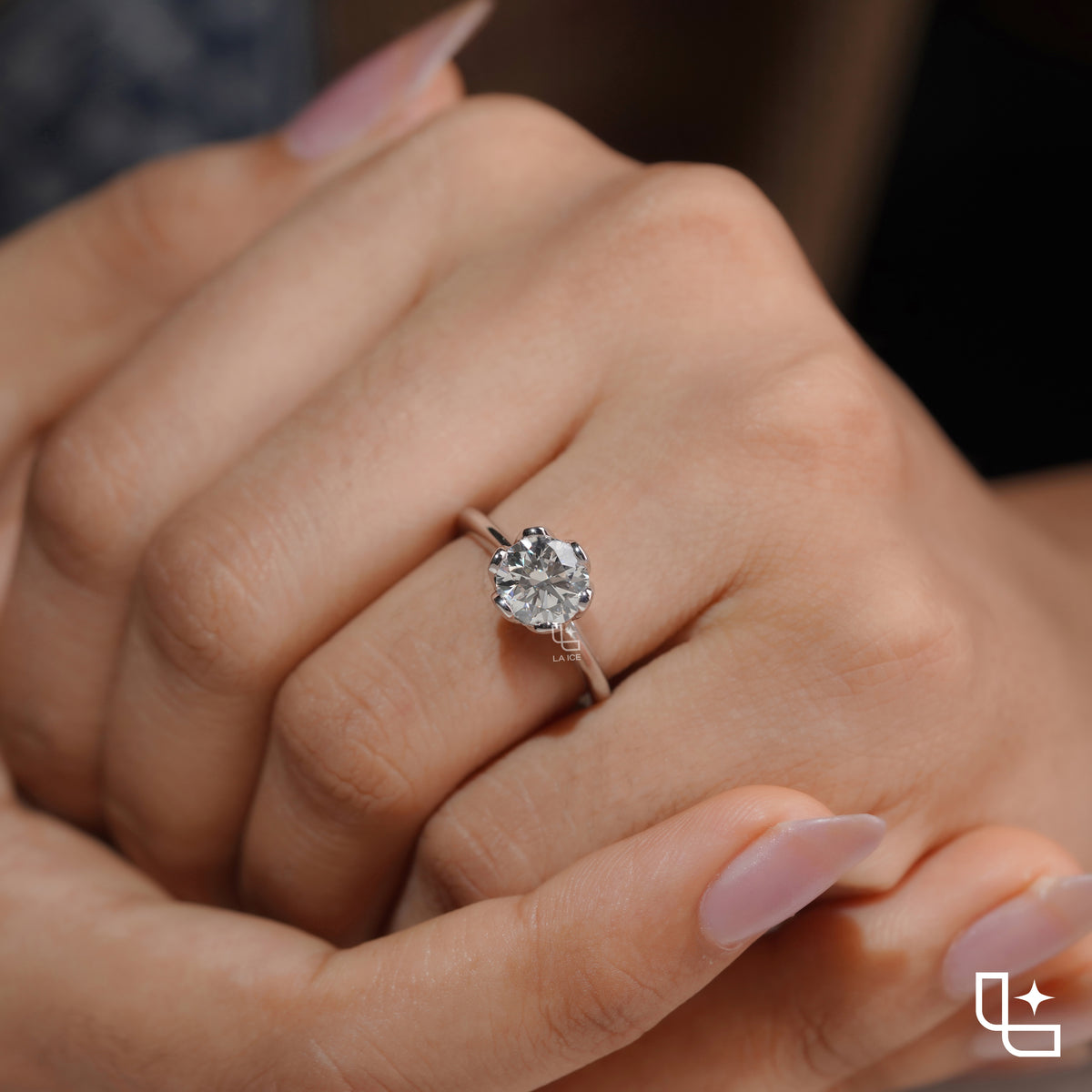 Elegant Round Solitaire Engagement Ring with Timeless Classic Design