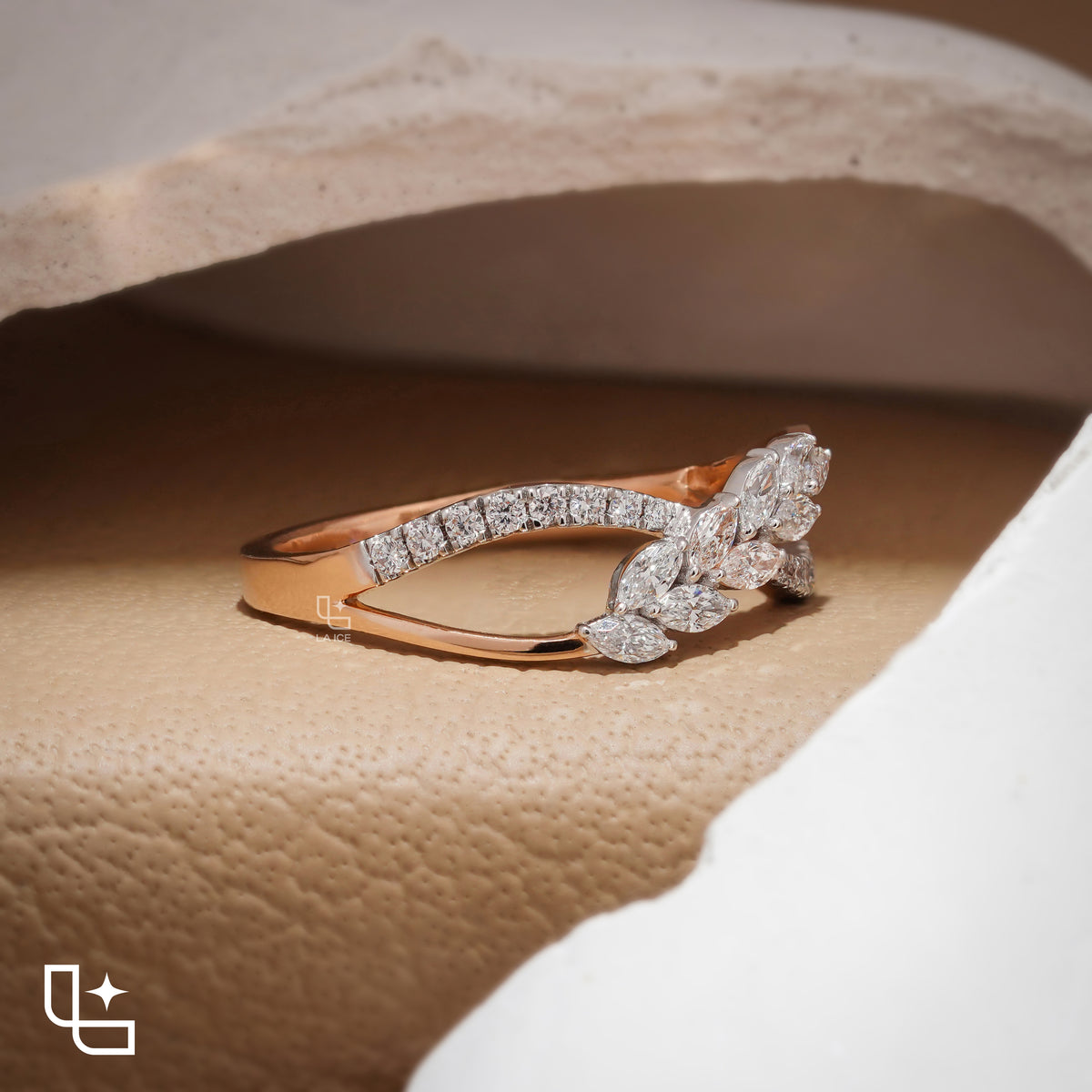 Round Halo Ring with Blue Accent Stones and Pavé Split Shank, 1.25 CT Total Diamond Weight