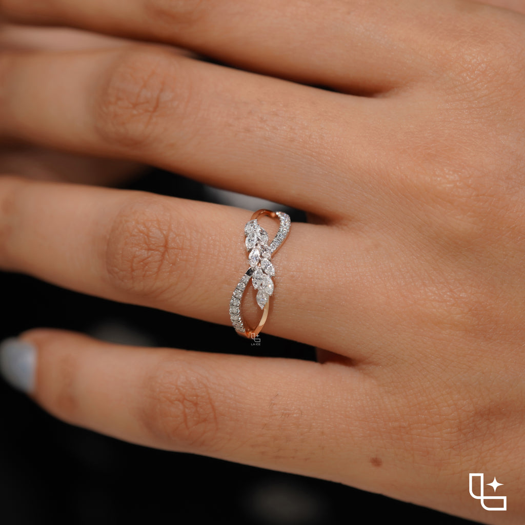 Round Halo Ring with Blue Accent Stones and Pavé Split Shank, 1.25 CT Total Diamond Weight