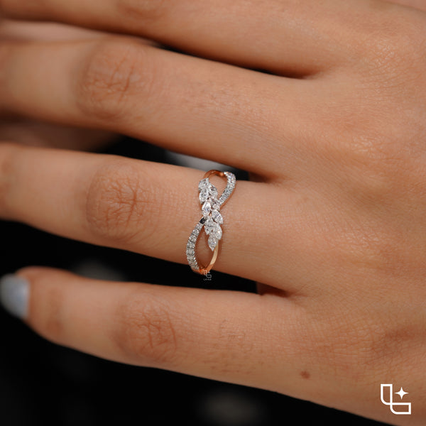 Round Halo Ring with Blue Accent Stones and Pavé Split Shank, 1.25 CT Total Diamond Weight