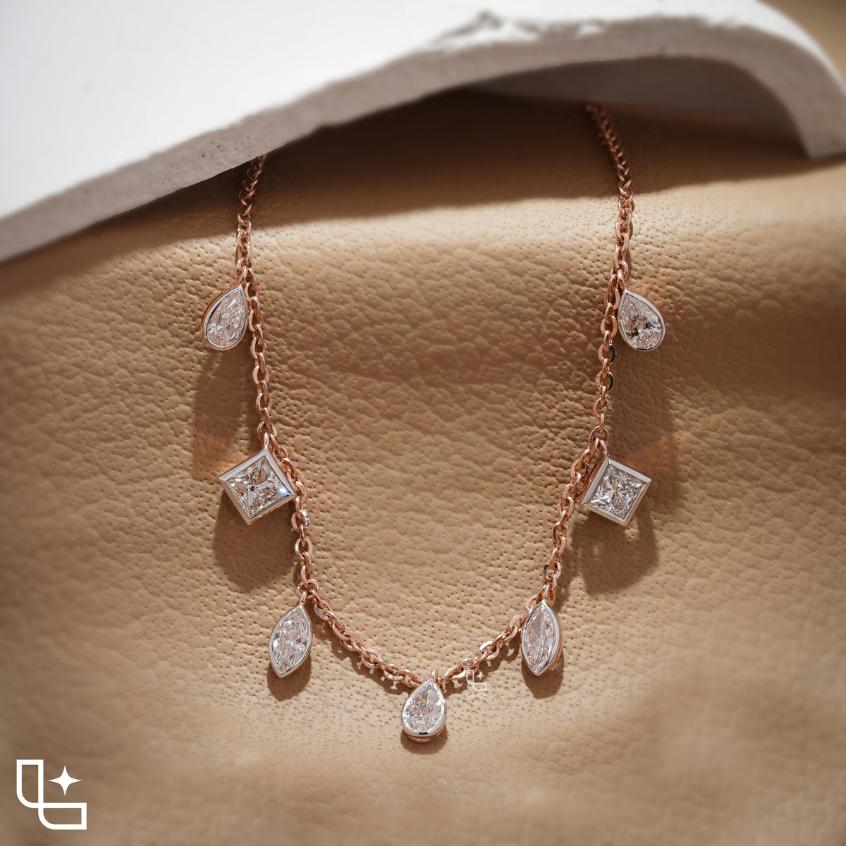 Multi Shape Station Necklace