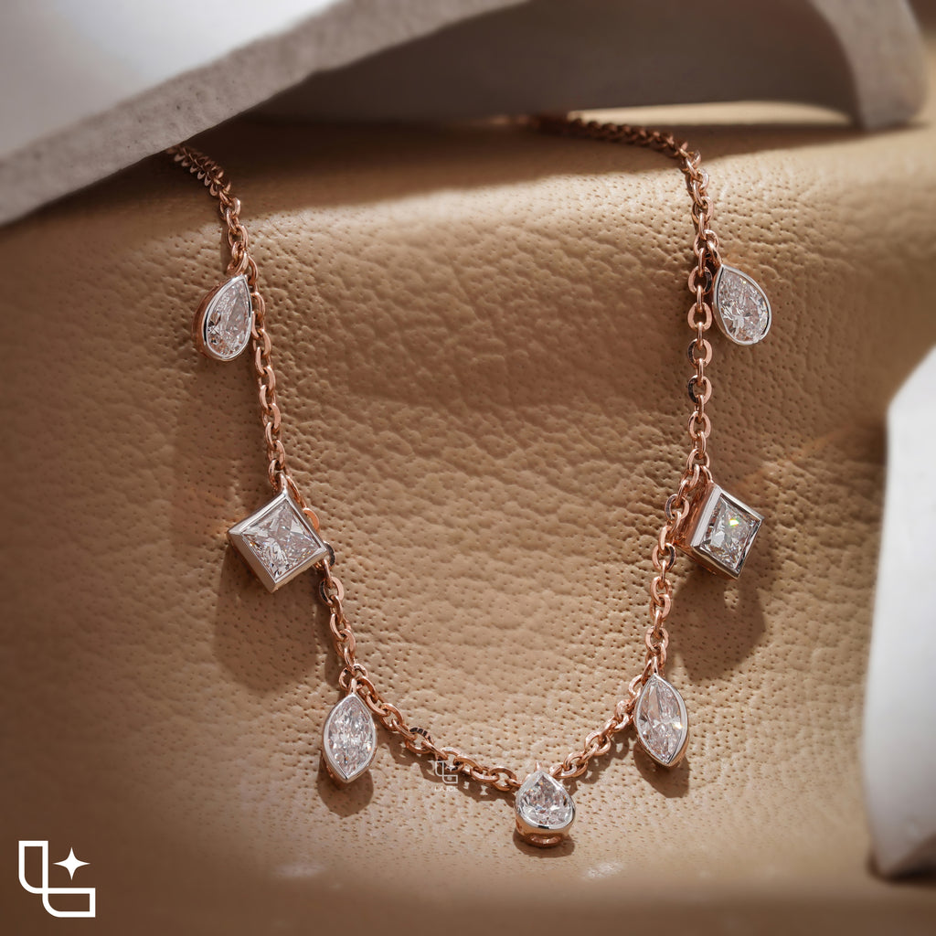 Multi Shape Station Necklace