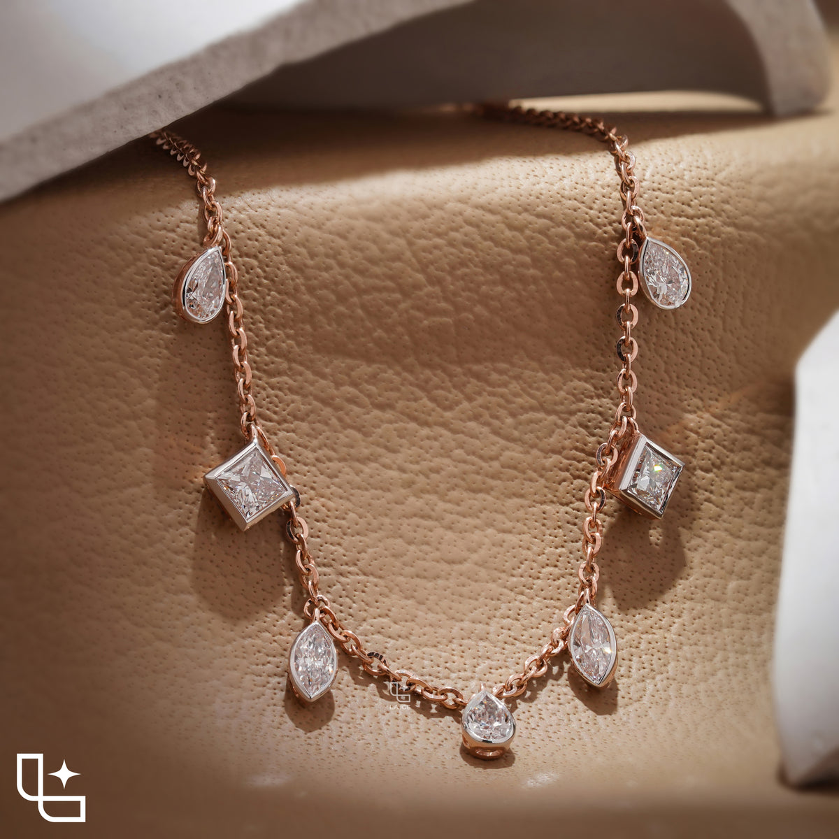 Multi Shape Station Necklace