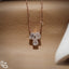 Multi Shape Diamond Cluster Pendant Necklace – Rose Gold Diamond Necklace | Emerald, Oval & Pear Diamond Pendant for Women