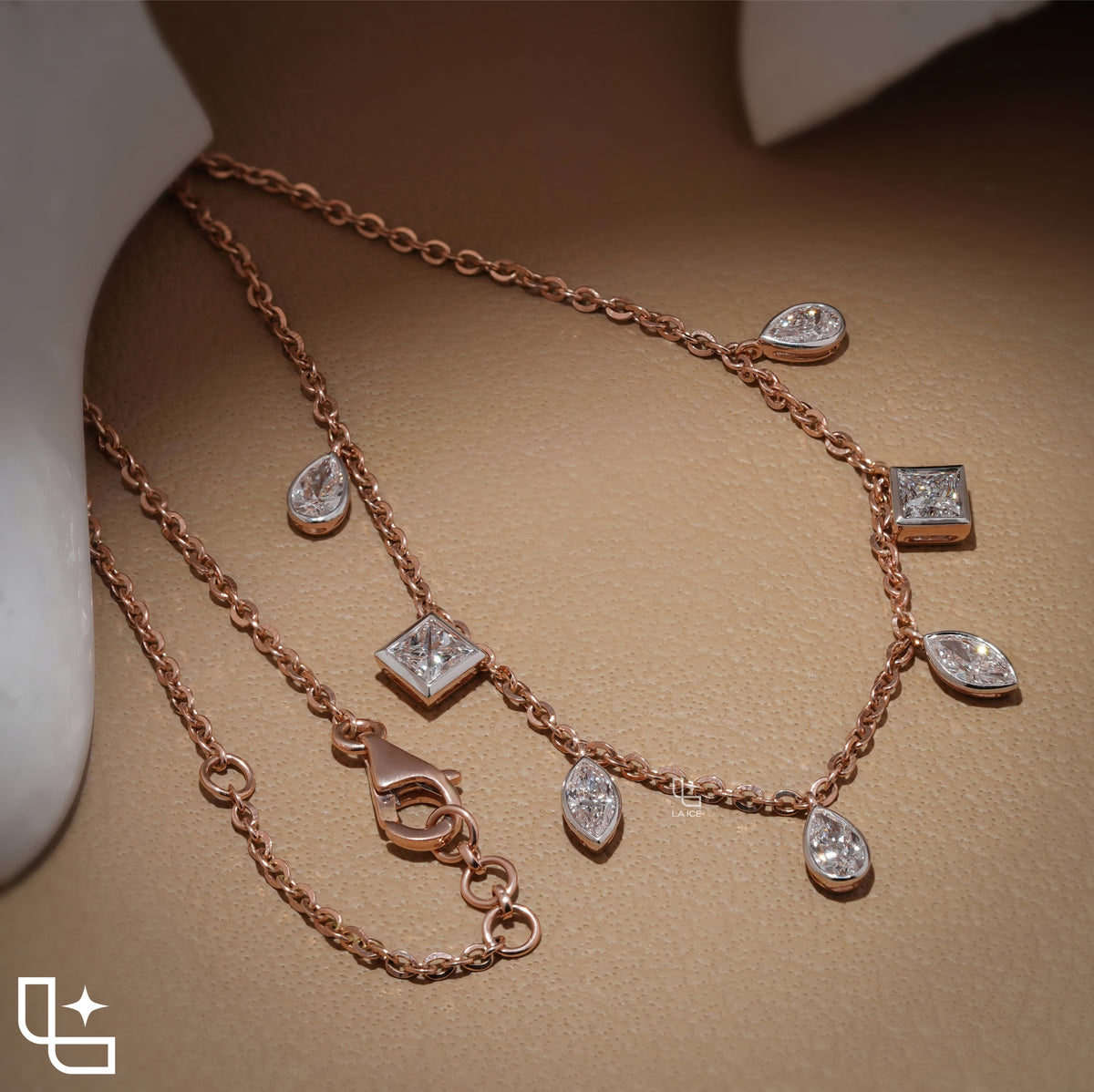 Multi Shape Station Necklace