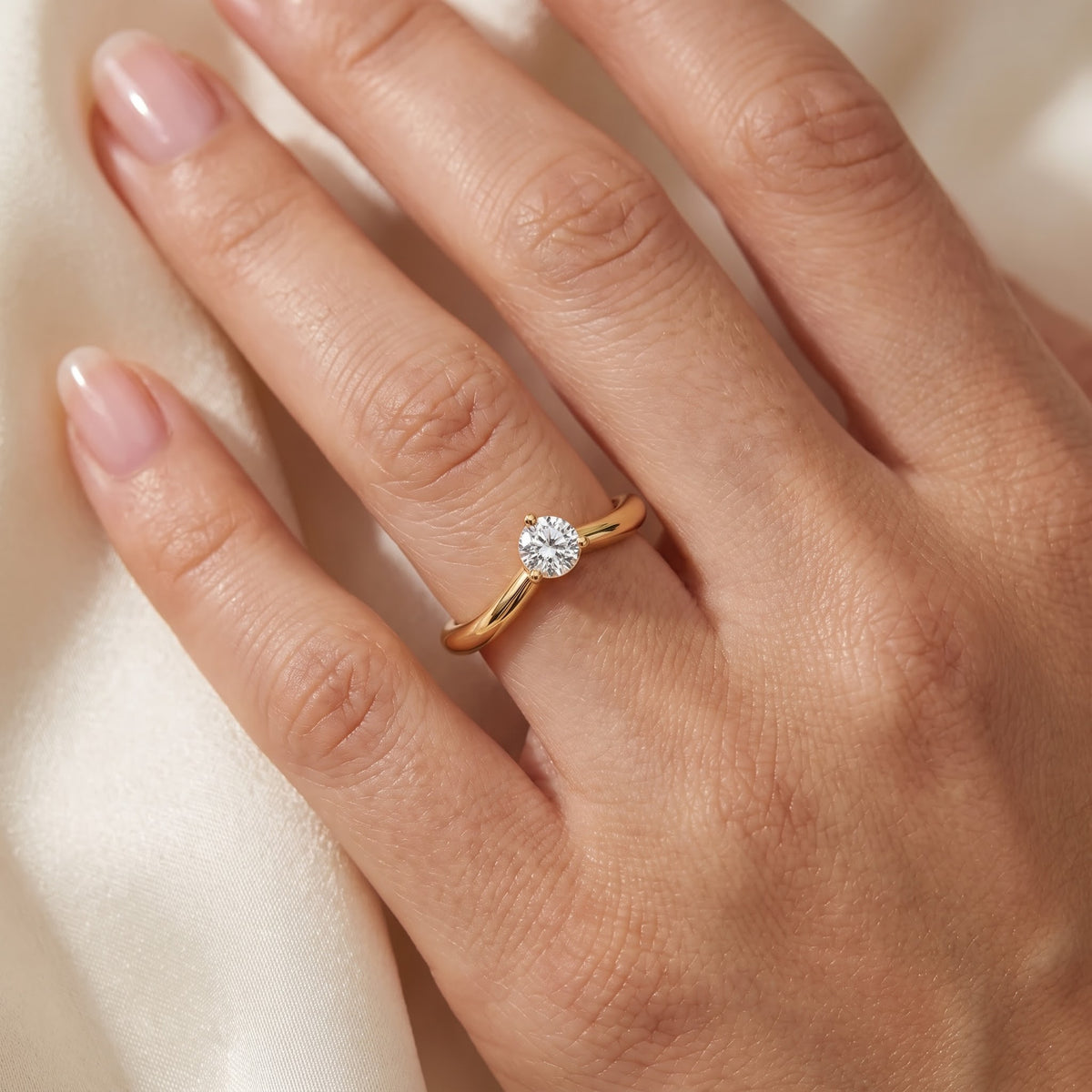 Infinity Twist Engagement Ring – 0.50 CT Total Diamond Weight