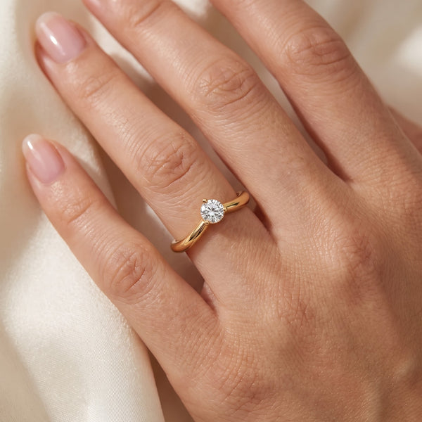 Infinity Twist Engagement Ring – 0.50 CT Total Diamond Weight