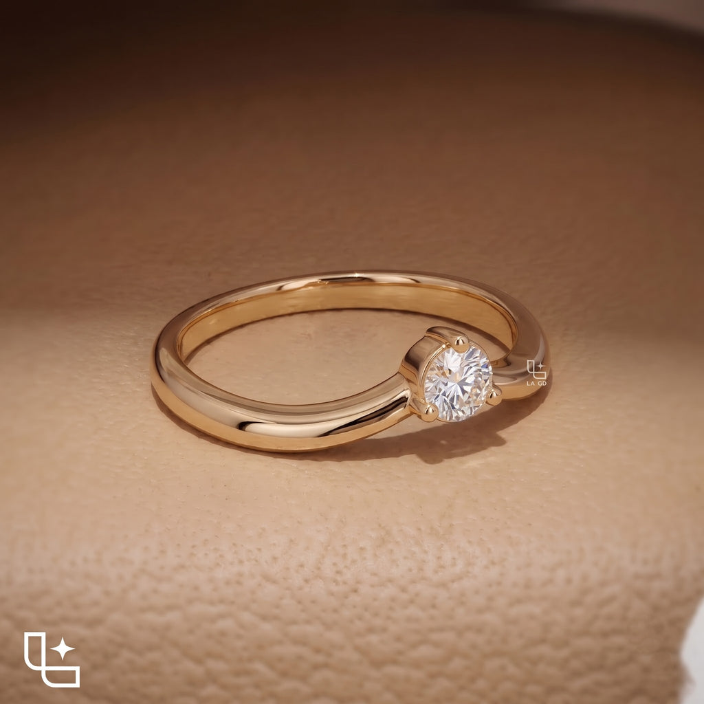 Infinity Twist Engagement Ring – 0.50 CT Total Diamond Weight