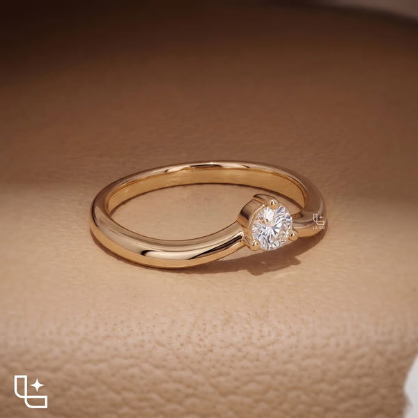 Infinity Twist Engagement Ring – 0.50 CT Total Diamond Weight