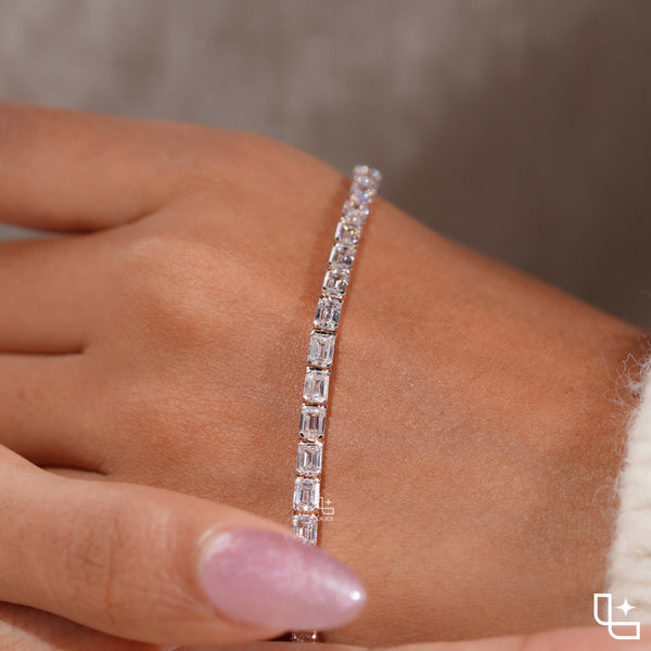 Baguette Cut Tennis Bracelet 8 CT | La Ice
