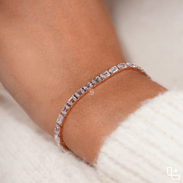 Baguette Cut Tennis Bracelet 8 CT | La Ice