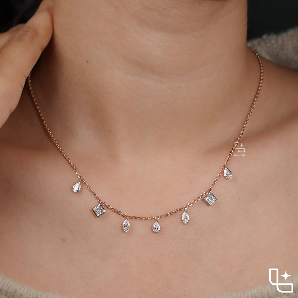 Multi Shape Station Necklace