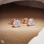 Classic Round Stud Earrings with Six-Prong Setting