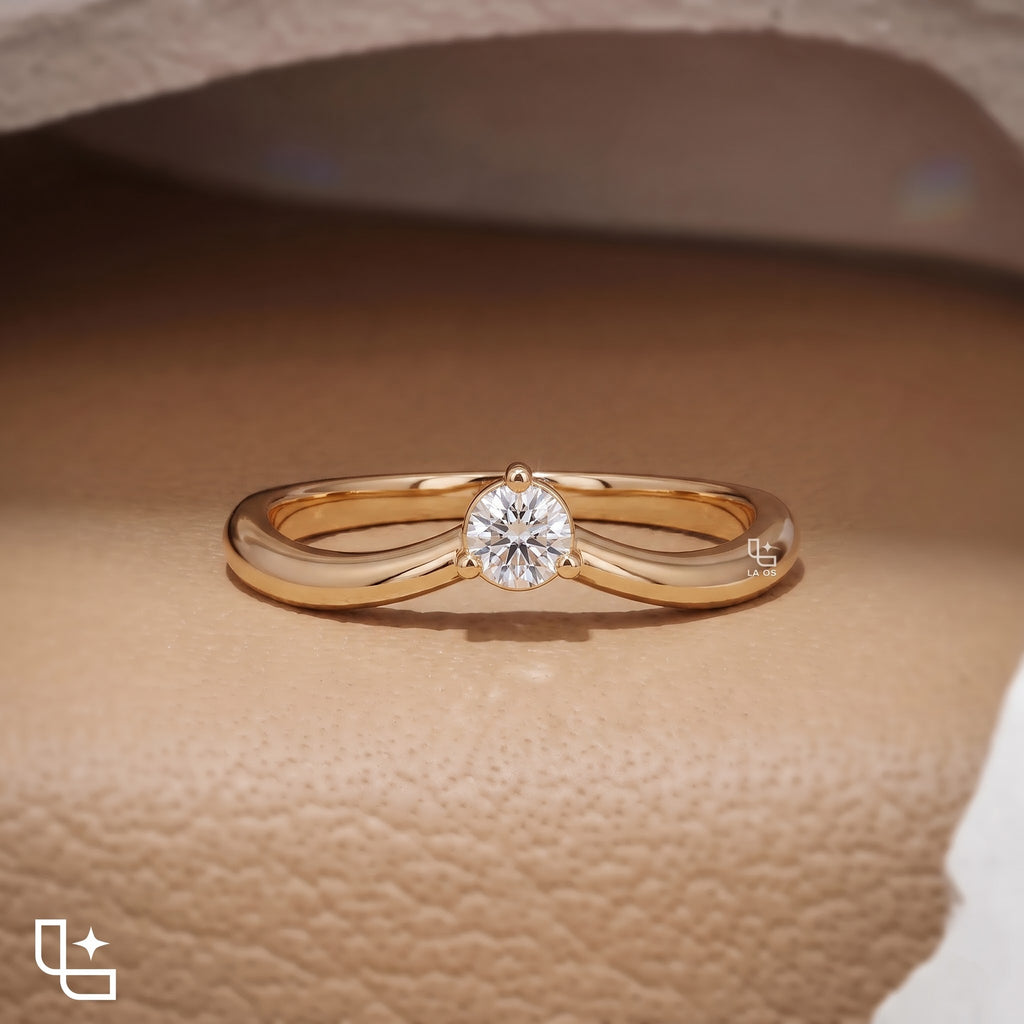 Infinity Twist Engagement Ring – 0.50 CT Total Diamond Weight
